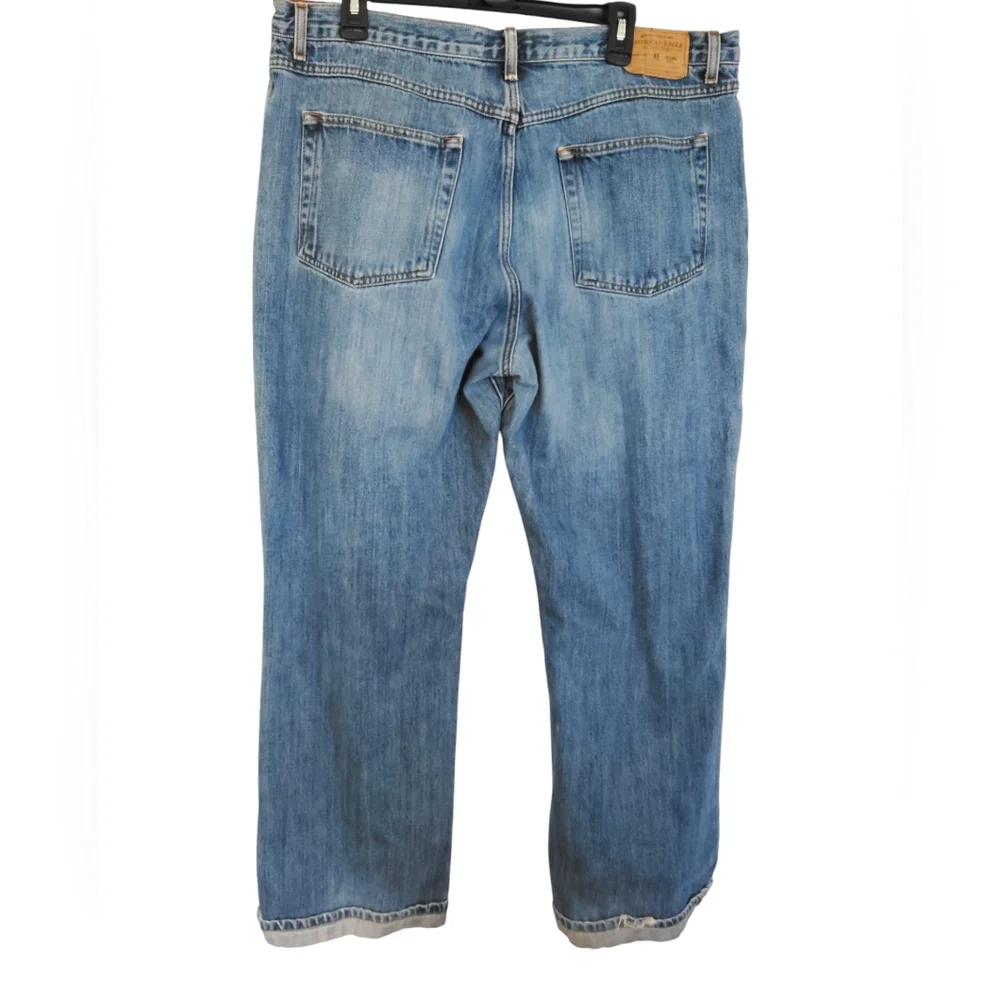American Eagle Outfitters Button-Fly Denim Blue Jeans sz‎ 40